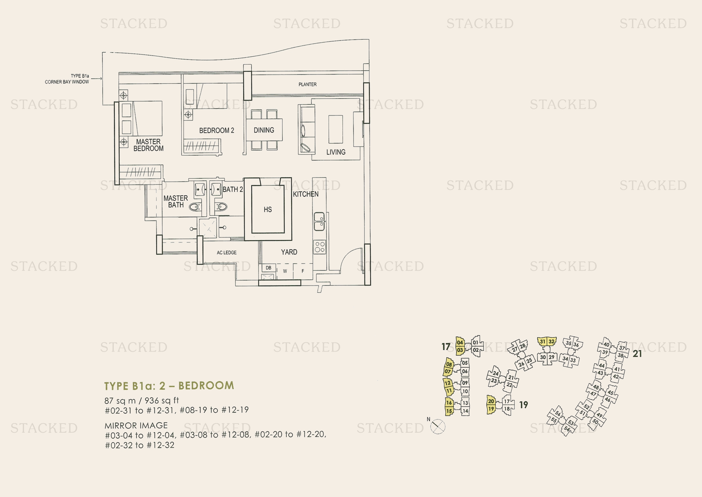 Stacked homes Double Bay Residences Singapore Condo Floor Plans